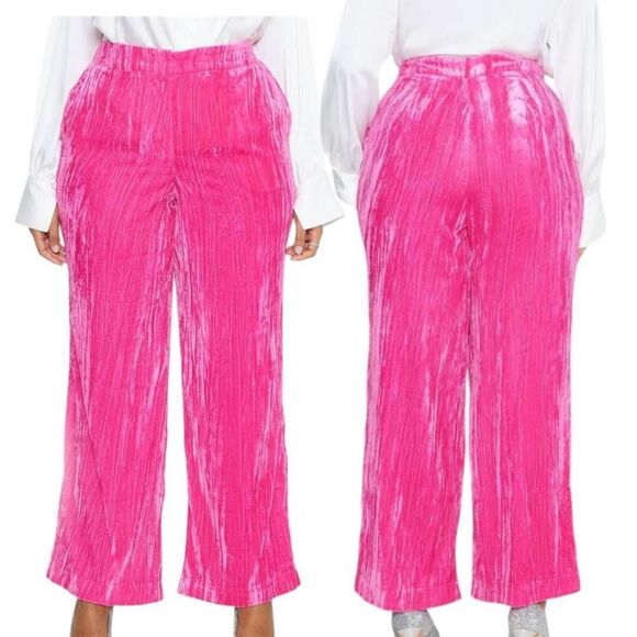 Fashion To Figure - Vana Wide Leg Velvet Pantsuit Sz 0/ US 12 - Picture 2 of 9